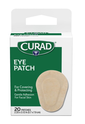 [BRSWIYY4BF5QODDG] Curad Eye Patch, Non-Woven (Paper), 2 1/4 Inches X 3 1/8, Inches, 20 Count