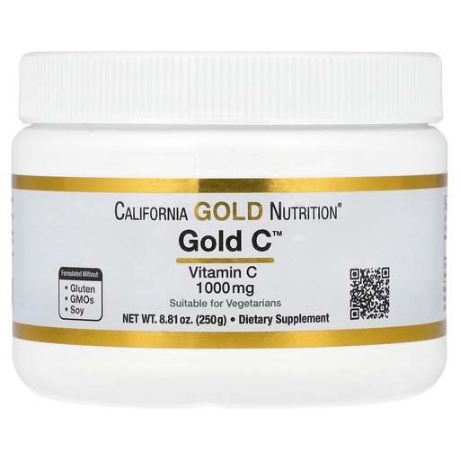 [BRSWIHY3DMARGF3O] California Gold Nutrition Gold C Powder USP Grade Vitamin C Powder - Immune Support & Seasonal Wellness - Vegetarian Friendly - Gluten Free, Non-GMO - Quality Tested - 1000 mg - 8.81 oz (250 g)