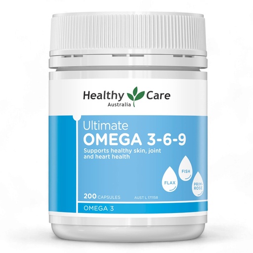 [BRSWGHACPJ7GG3Q6] Healthy Care Ultimate Omega 3-6-9 200 Capsules