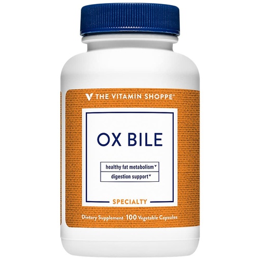 [BRSRM236PMMBEFD2] The Vitamin Shoppe Bile (Bovine) Supports Digestion Healthy Fat (100 Capsules)