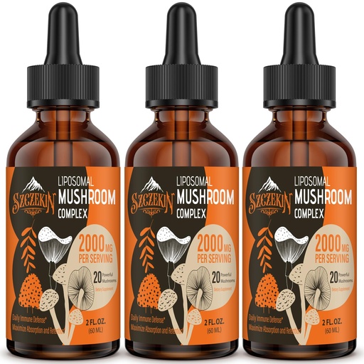 [BRSROA34OR7QMHLL] Liposomal Mushroom Complex Drops 2000 MG - 20 Organic Mushroom Extracts - Advanced Liquid Formula for Immunity, Cognitive and Memory - Lions Mane Supplement, Reishi, Cordyceps, Chaga, 90 Servings