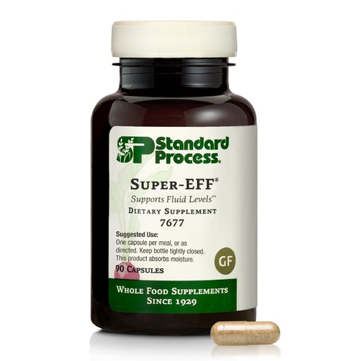 [BRSWGZT7CICQEG3K] Standard Process Super-EFF - Fluid Level Dietary Supplement - Supports Healthy Energy Levels - Non-Dairy, Non-Soy & Non-Grain - 90 Capsules (90 Servings)