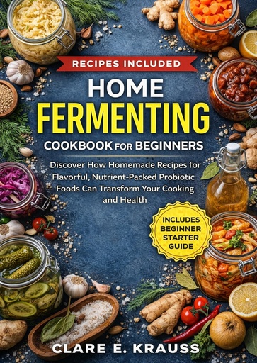 [BRSRGAAKCUJR6FY3] HOME FERMENTING COOKBOOK FOR BEGINNERS: Discover How Homemade Recipes for Flavorful, Nutrient-Packed Probiotic Foods Can Transform Your Cooking and Health
