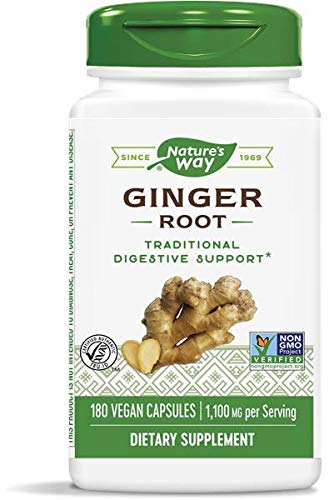 [BRSWIHYTDEHAY2Q3] Nature's Way Ginger Root 550mg, 180 Capsules (Pack of 2)