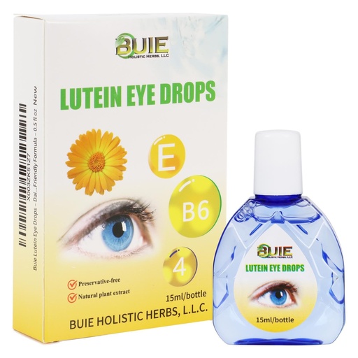 [BRSROGILDJ5GE332] BUIE Lutein Eye Care Drops – Daily Hydration & Comfort for Tired Eyes – Botanical Blend with Lutein, Vitamin B6, Honeysuckle & Chrysanthemum – Preservative-Free, Lens-Friendly Formula – 0.5 fl oz