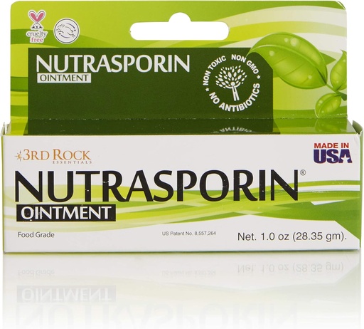 [BRSWKZIQBF7B2DTA] 3rd Rock Essentials Nutrasporin Silver Ointment, Toxic-Free, Petroleum-Free, Non-Antibiotic, First Aid, Food Grade Ointment, 1.0oz, Pack of 1