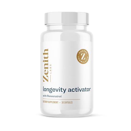 [BRSW2HYYBEAQAHLF] Longevity Activator Anti-Aging Supplement Dietary Supplement, Natural Antioxidants with Resveratrol - Supports Immune Function and Healthy Memory