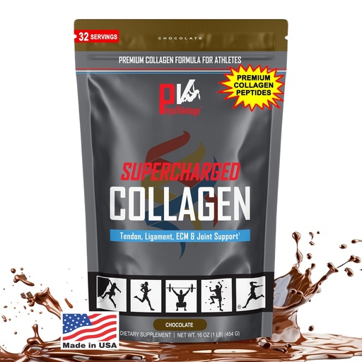 [BRSW22Y7O4PBOHI2] PhysiVantage Supercharged Collagen Peptides Powder - Hydrolyzed Collagen for Joint, Tendon, Ligament, & Skin Health Support - Chocolate, Keto, Paleo, 16oz | Enhanced with Vitamin C, BCAAs, Grass-Fed