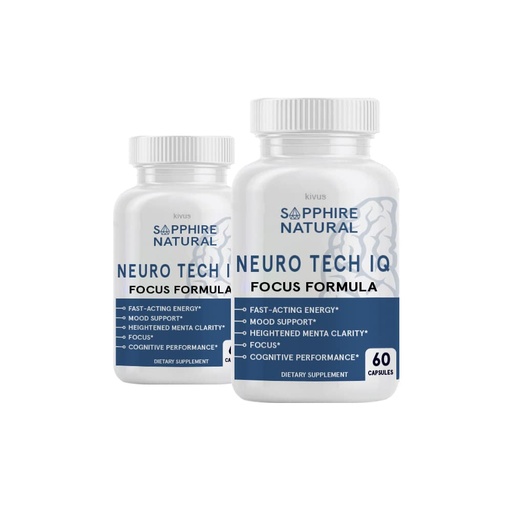 [BRSW2AIOCB4GA2TK] Neuro Tech IQ (2 Pack, 120 Capsules)
