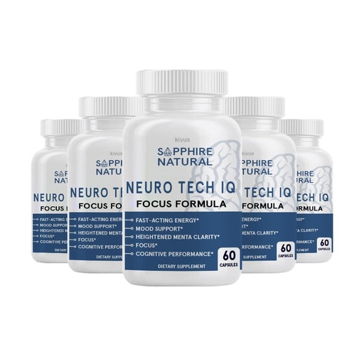 [BRSW2AIOCACAGA32] Neuro Tech IQ (5 Pack, 300 Capsules)
