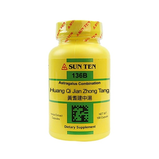 [BRSWIGQCOMDBWFLU] Sun Ten - Astragalus Combination Capsules / Huang Qi Jian Zhong Tang / 黃耆建中湯