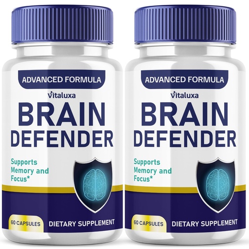[BRSREEIPBYBBE3IY] (2 Pack) Brain Defender Supplement, Brain Defend Pills for Focus and Memory Support, BrainDefender Advanced Nootropic Capsules Daily Clarity Cognitive Health Function, Brain Defense Vitamins (120 Ct)