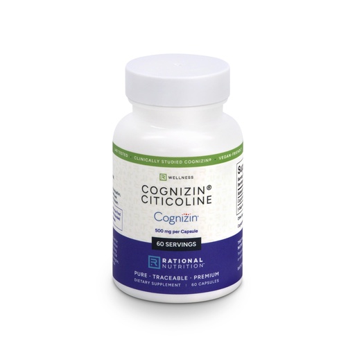 [BRSRGAAKB4NWEHTF] Cognizin® Citicoline 500mg Capsules – CDP Choline Brain Supplement for Focus, Memory & Mental Clarity – Full Dose in 1 Capsule, No Fillers, Vegan, Non-GMO – 60 Count
