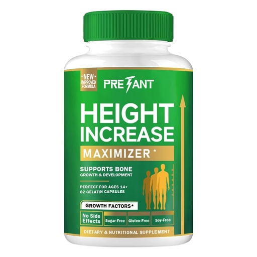 [BRSRABT2C4NWMCDB] PRETANT-Growth Capsules to Grow Taller - Height Increase Maximizer with Calcium for Bone Strength -Natural Get Taller Supplement - Dietary Edible Healthcare Fitness