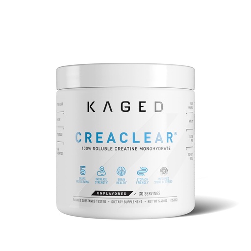 [BRSRGYL7CB4BYD3A] Kaged CreaClear Creatine Monohydrate Powder | Mixes Clear & Dissolves Completely, No Grit | Premium Micronized Creatine for Strength, Performance & Muscle Support | Unflavored | 30 Servings