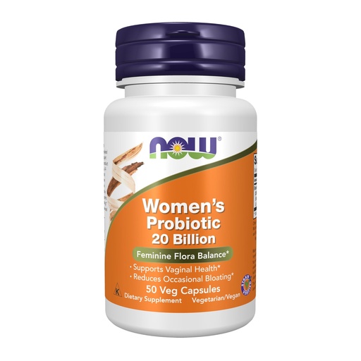 [BRSWKHYQOQBRWGDX] NOW Foods Supplements, Women's Probiotic, 20 Billion, Specially Formulated using Three Clinically Tested Probiotic Strains, 50 Veg Capsules