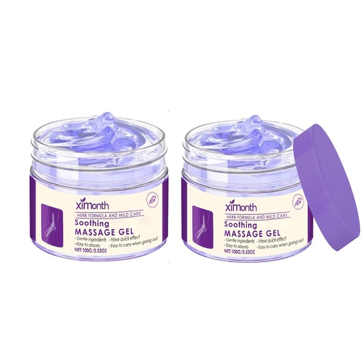 [BRSREAQKCVYWODLO] 2 Pcs Joint Soothing Massage Purple Gel,Soothes Knees, Lumbar, Neck, Hands,Feet and Joint Activities Throughout The Body Massage Cream.