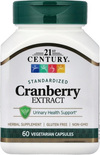 [BRSWIZQRPMCB4DI5] 21st Century Health Care, Cranberry Extract, Standardized, 60 Veggie Caps
