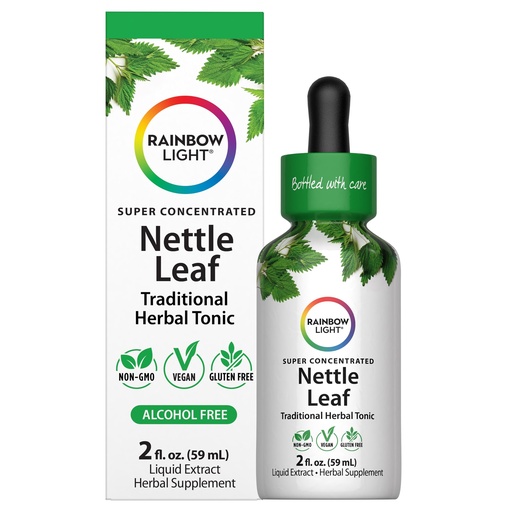 [BRSREFADCMIG2FYV] Rainbow Light Nettle Leaf Extract | 2 Fl Oz | Super Concentrated | Alcohol Free | Non-GMO and Gluten Free Herbal Supplement