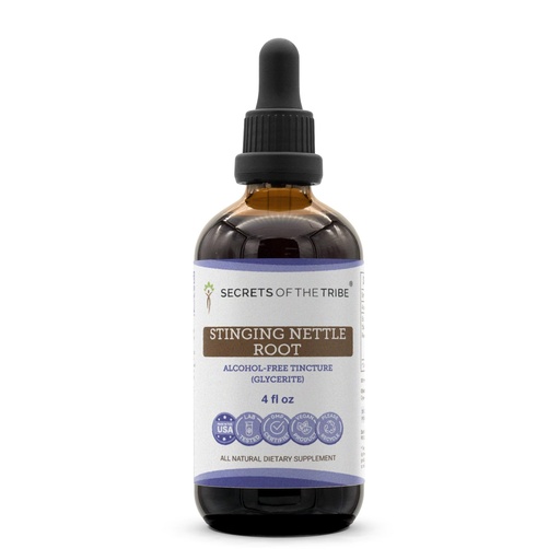 [BRSWKHAIBQDQA3IY] Secrets of the Tribe Stinging Nettle Root Liquid Extract for Prostate & Urinary Health | Herbal Supplement | Alcohol-Free | Urtica dioica Dried Root | Drops 4 fl oz