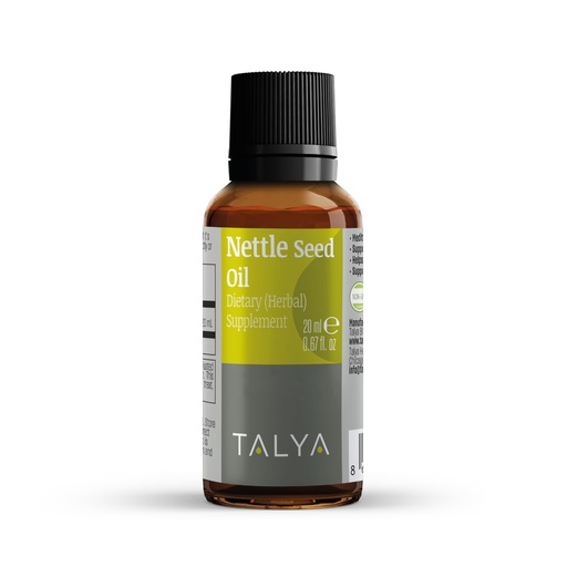 [BRSRMCYZA55QMCLZ] TALYA Nettle Seed Oil 0.67 fl.oz - Stinging Nettle - Liquid Drops - Dietary Supplement - | Non-GMO | Vegan | Gluten Free