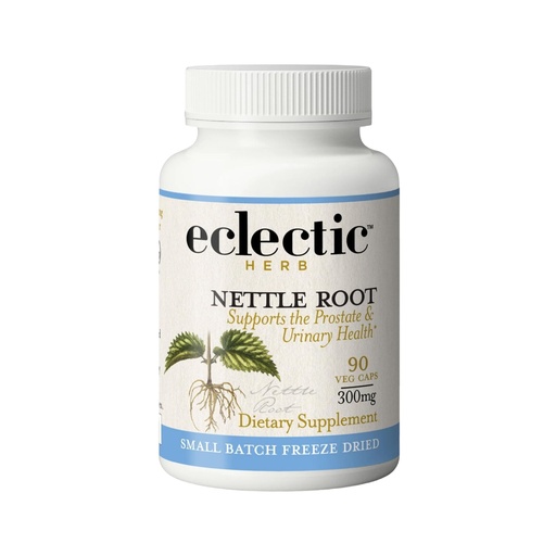 [BRSWIYQAO4FGCCLK] Eclectic Herb - Nettle Root Capsules | Prostate, Urinary Tract, and Male Health Support | Vegan, Non-GMO, Gluten Free, Freeze-Dried (90 CT | 250 mg)