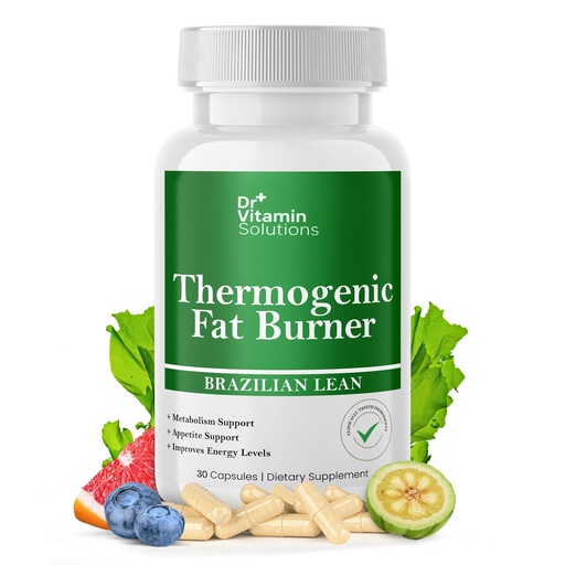 [BRSRABQLC5YAKCTP] Thermogenic Fat Burner for Women and Men - Brazilian Lean Diet Pills | Appetite Suppressant & Metabolism Booster w/Green Tea, Garcinia, ACV | Belly Fat, Energy & Bloating Support, Non-GMO, Made in USA
