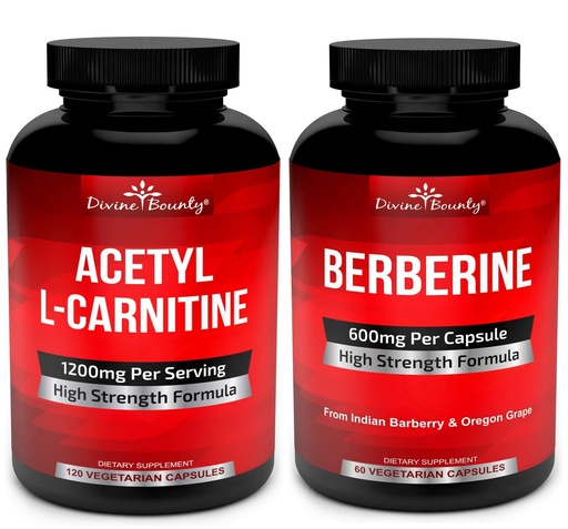 [BRSWYHT4BMMWACTH] Divine Bounty Acetyl L-Carnitine & Berberine Complex Bundle