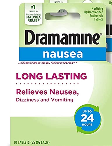 [BRSWGHQKDIGRAA3H] Dramamine-N Tablets Long Lasting Formula - 10 ct, Pack of 6