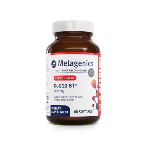 [BRSWIZDRCUDB2EDM] Metagenics CoQ10 ST-200 Supplement - High Absorption 200 mg Ubiquinone - Supports Heart, Energy & Antioxidant Health* - Non-GMO, Gluten-Free, Soy-Free - GMP Certified Facility - 60 Softgels