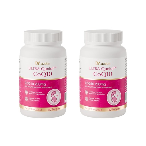 [BRSRECALDMGQKHT7] DR.AUSTIN DRAUSTIN Coenzyme Q10 Preparation for Pregnancy Reduction 200mg Mitochondrial PQQ Folic Acid Imported from The United States (2)