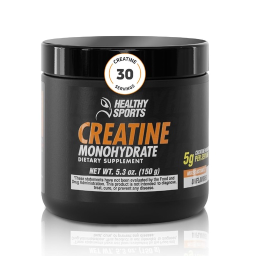 [BRSRACAFA5YQYCLA] Creatine Monohydrate Powder 5g 30 Servings Unflavored 150g