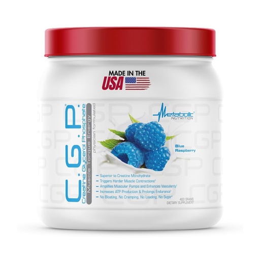 [BRSWECT7AFYBEDTX] Metabolic Nutrition CGP 100% Micronized Creatine Monohydrate Powder with Glycerol Phosphate, ALA & Electrolytes - Workout Supplement for Muscle Growth, Hydration & Fast Recovery, 40 Servings 400g