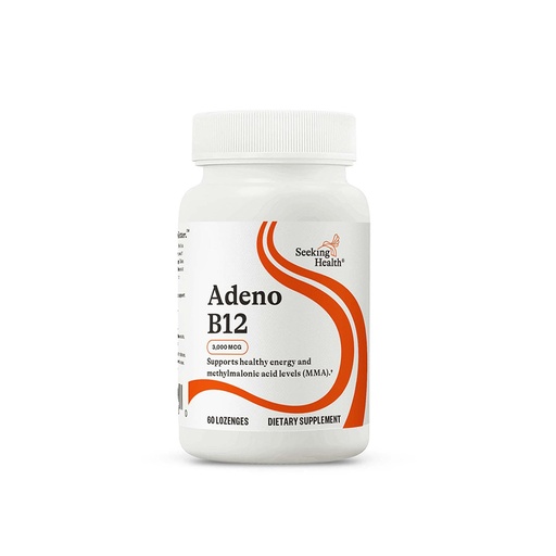 [BRSWIF3ZBQIQ4HDY] Seeking Health Adeno B12 - Vitamin B Supplement to Support Energy and Brain Health - Adenosylcobalamin Energy Supplement - 3000 mcg, 60 Lozenges