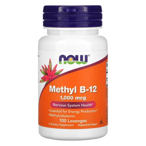 [BRSWIHQIOQOAOFDA] Now Foods Methyl B-12 1000mcg, 200 Lozenges (2 Packs of 100 lozenges)