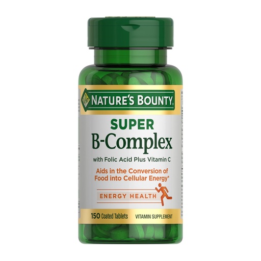 [BRSWIY35A55RGHDG] Nature's Bounty Super B Complex Vitamins with Vitamin C & Folic Acid, Vitamins for Immune & Cellular Energy Support, 150 Tablets
