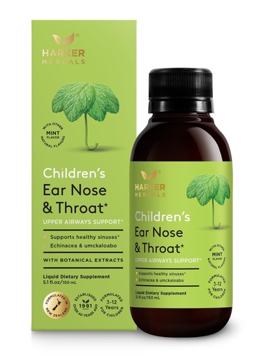 [BRSRAGA6AUHWAC3J] Children's Ear Nose & Throat Syrup, Herbal Formula for Sinuses & Seasonal Wellness Includes Echinacea, Pelargonium & Elderflower, Plant-Based - 5.1 Fl oz (30 Servings)
