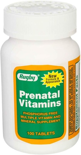 [BRSWIYD6AEAGADD6] PRENAVITE Tablets FC 100s. Compare to: Stuart Prenatal - Bottle of 100