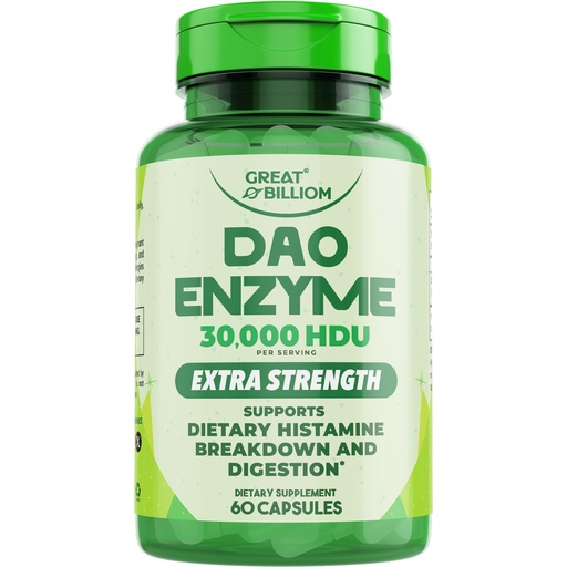 [BRSREBA5OEIBM3I7] DAO Enzyme (Diamine Oxidase) - Digestive Enzymes for Women & Men - 30,000 HDU - Gut Health Supplements - Digestive Health Histamine Support - Enzymes for Digestion - 60 Capsules