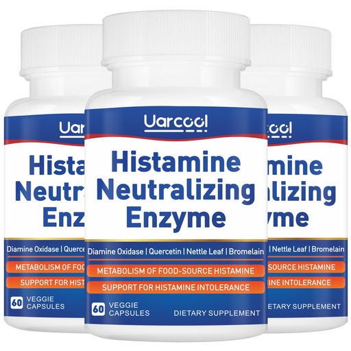 [BRSRE2T2AQJQK3DV] DAO Enzyme Supplement Histamine Diamine Oxidase Supplement for Smooth Digestion - Made in USA - 60 Softgels (3 Bottles)