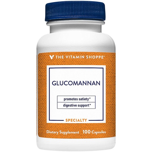 [BRSRMCTYPN5RMAL5] The Vitamin Shoppe Glucomannan 1.99GM, Source Soluble Fiber from (100 Capsules)