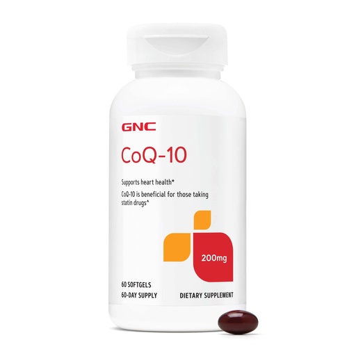 [BRSREHA2OABAA3LZ] GNC CoQ10 100mg Supplement, Supports Heart Health, 60 Count