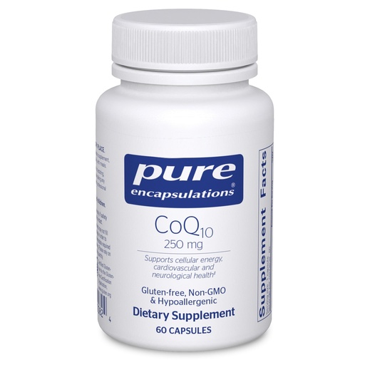 [BRSWIY37CIPRMDT6] Pure Encapsulations CoQ10-250 mg CoQ10 - Brain Support Supplement* - Mitochondrial & Cellular Energy Support* - Non-GMO & Vegetarian - 60 Capsules