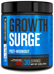 Jacked Factory Growth Surge Creatine Post Workout w/L-Carnitine - Daily Muscle Builder & Recovery Supplement with Creatine Monohydrate, Betaine, L-Carnitine L-Tartrate - 30 Servings, Fruit Punch