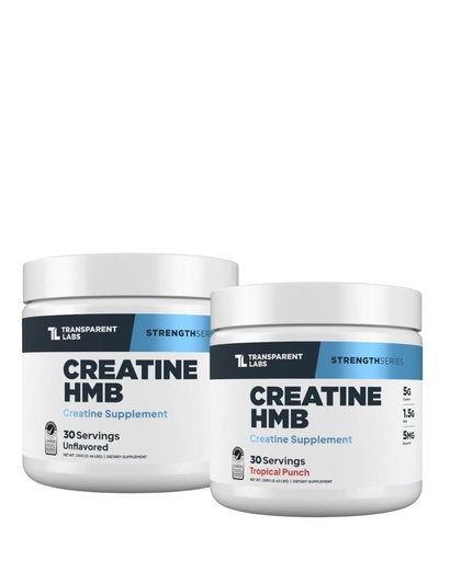 [BRSRE2QZPIFROHT7] Transparent Labs Creatine HMB (30 Servings, Tropical Punch) & Creatine HMB (30 Servings, Unflavored)
