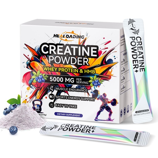 [BRSREHD6OYIRYCLG] Creatine Monohydrate Powder with Whey Protein: Creatine HMB Micronized Powder for Men & Women, Fast Absorption for Athletic Performance & Muscle Support - 30 Packets