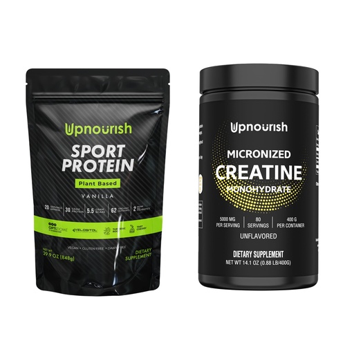 [BRSREYYRDJ6BSELO] UpNourish Vegan Sport Protein Vanilla and Micronized Creatine