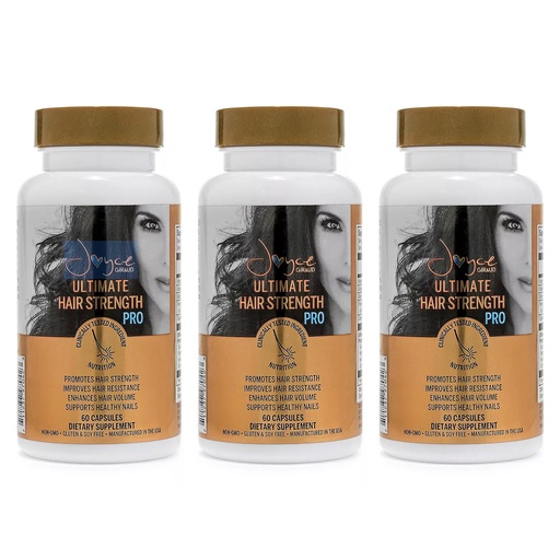 [BRSWGBQKBV7WYGT4] Joyce Giraud Ultimate Hair Strength Supplements, 90-Day Supply, Scientifically Formulated to Reduce Hair Loss, 180 Capsules