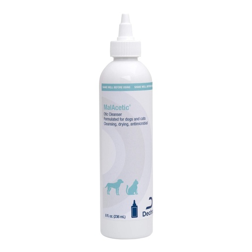 [BRSROEICOQFRSALF] Malacetic Otic Cleanser for Dogs and Cats, 8 fl oz