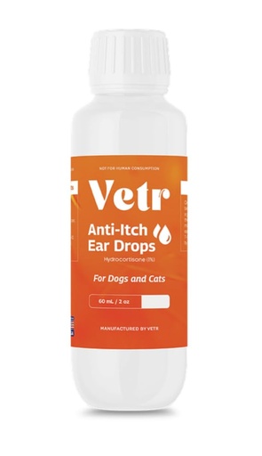 [BRSRGFI7OYMG233L] vetr Anti-Itch Ear Drops for Dogs - Topical Ear Comfort Support Solution - 2 oz (60mL) - Vet-Formulated in USA